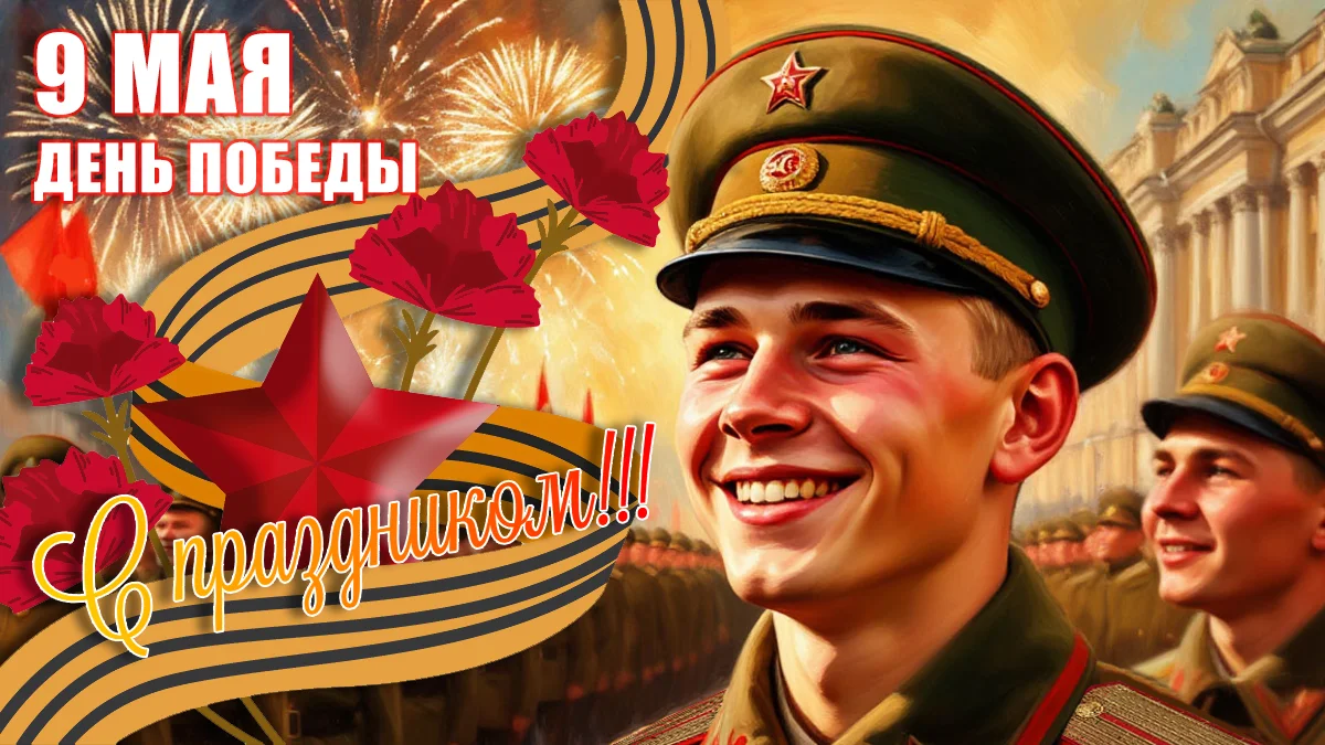 С Днём Победы! Спасибо за мир и связь поколений