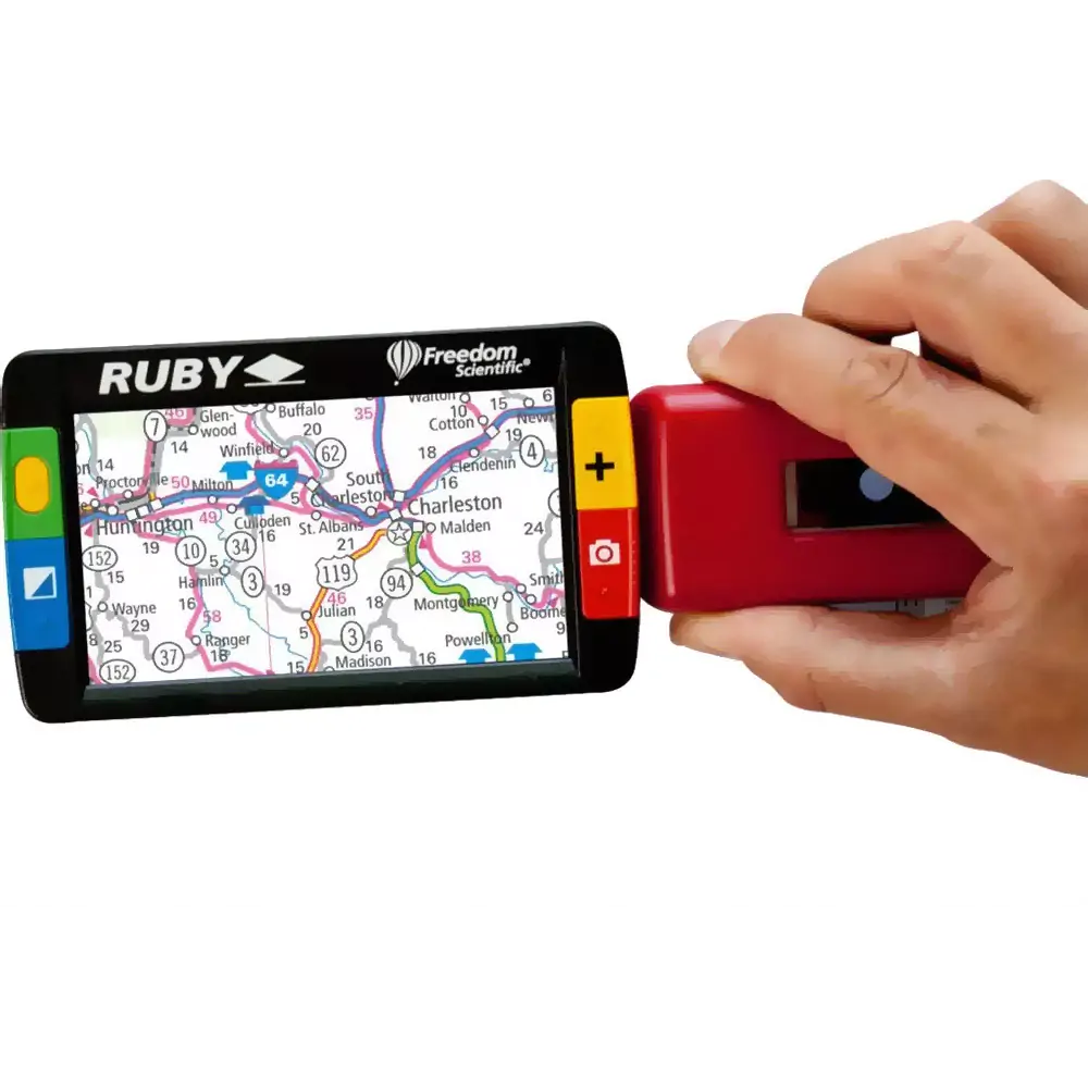 Портативный ручной видеоувеличитель «Рубин» RUBY, полноцветный 4-дюймовый экран