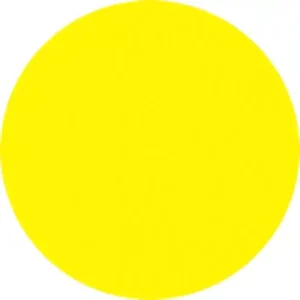 Наклейка информационная 200 x 200 мм, предупреждающий знак Желтый круг